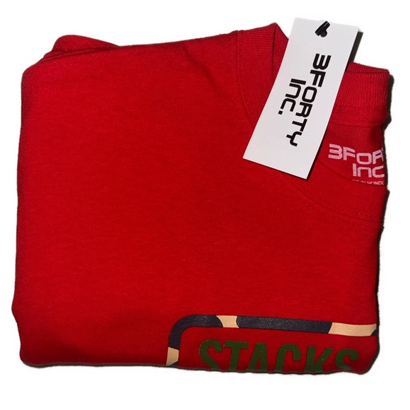 3Forty NWT mens size Large graphic t-shirt red - Picture 4 of 6